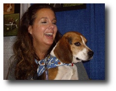 Volunteer Carol Czarnecki with Frankie at Meet the Breeds 2010